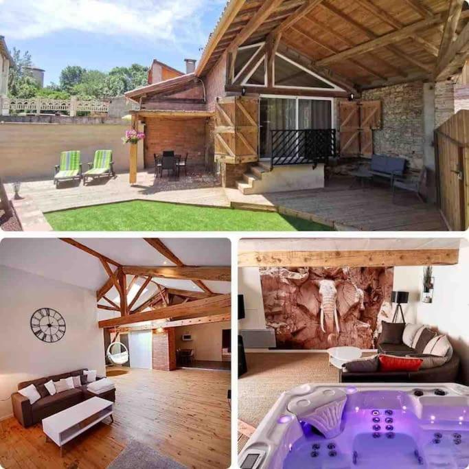Gite Le Jardin Secret Et Gite Au Temps Suspendu Montpezat  Exteriör bild